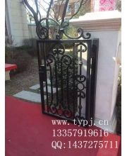 Small wrought iron courtyard gates