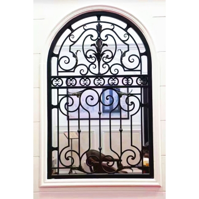 Wrought iron window